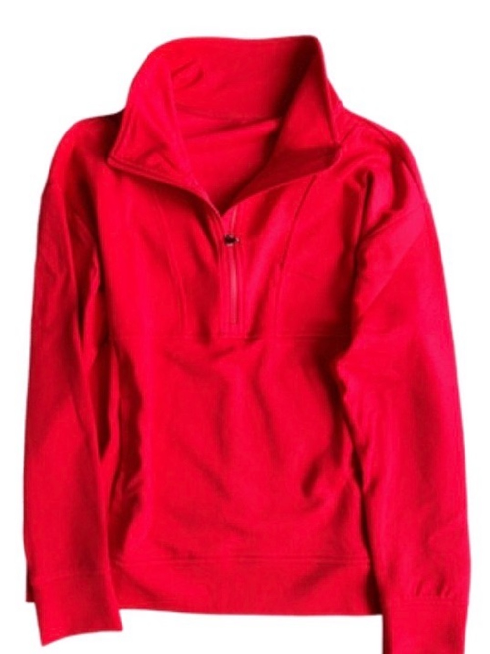GAIAM Women's Red Quarter-Zip Pullover Jersey